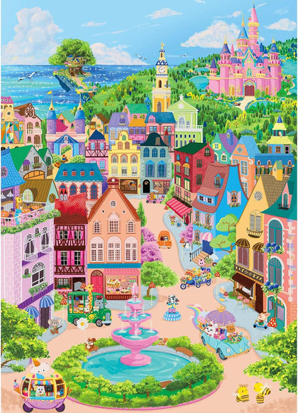 Puzzles for Adults 1000 Pieces, Jigsaw Puzzle for Adults, Fun Challenging Puzzle, Rainbow Cloud Kingdom Puzzles Game