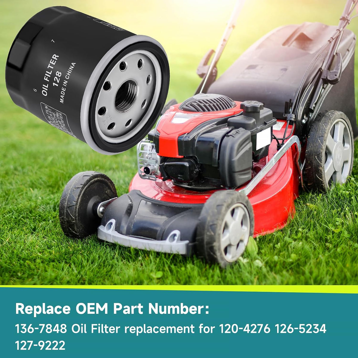 120-4276 136-7848 Oil Filter for Toro E-Series, Timecutter (1pc)