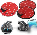Dashboard Adhesive Mounting Disk Set for Suction Cup Car Mounts – 3.15" (80mm) Flat Surface Pad for Phone Holder &