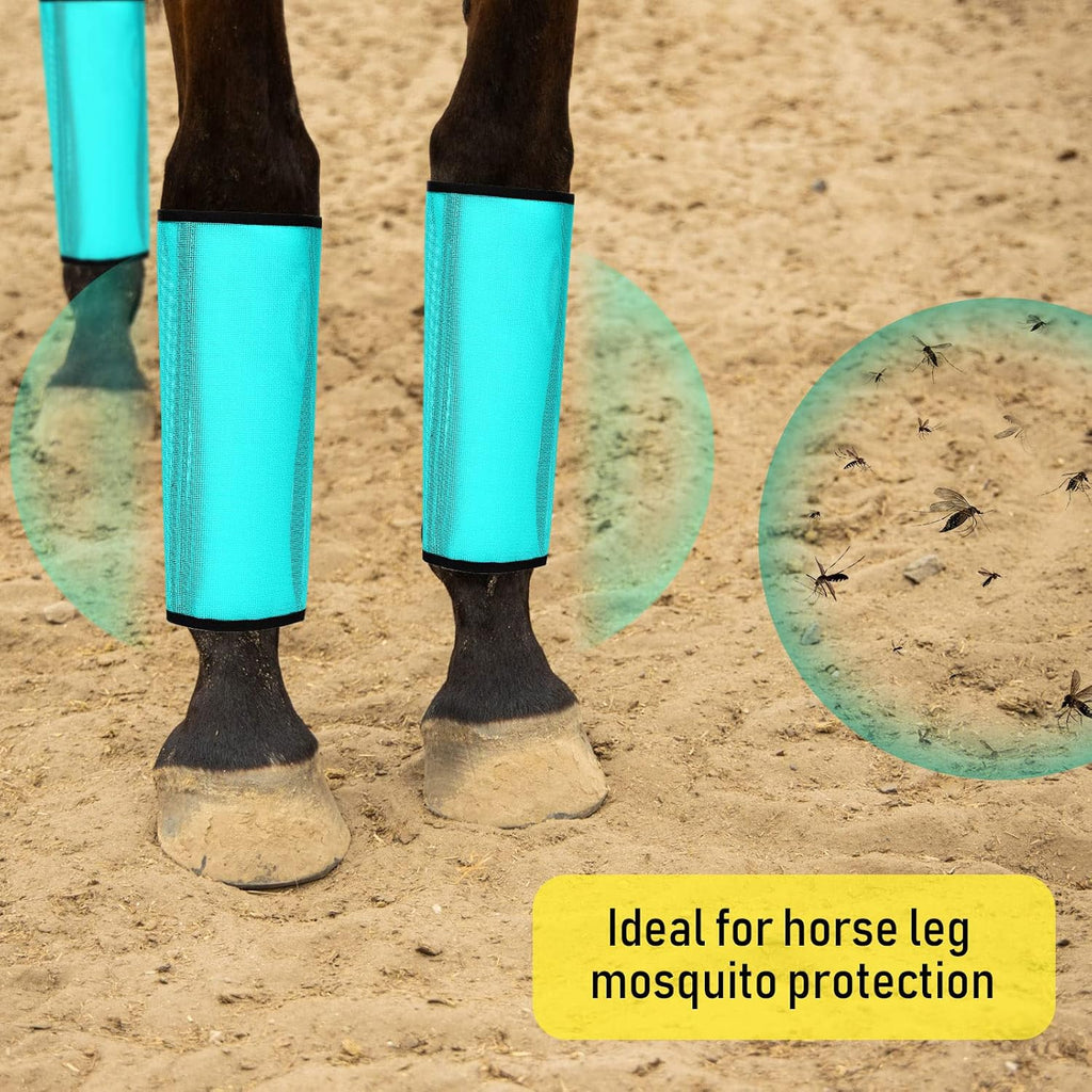 8 Pcs Mesh Fly Boots for Horse