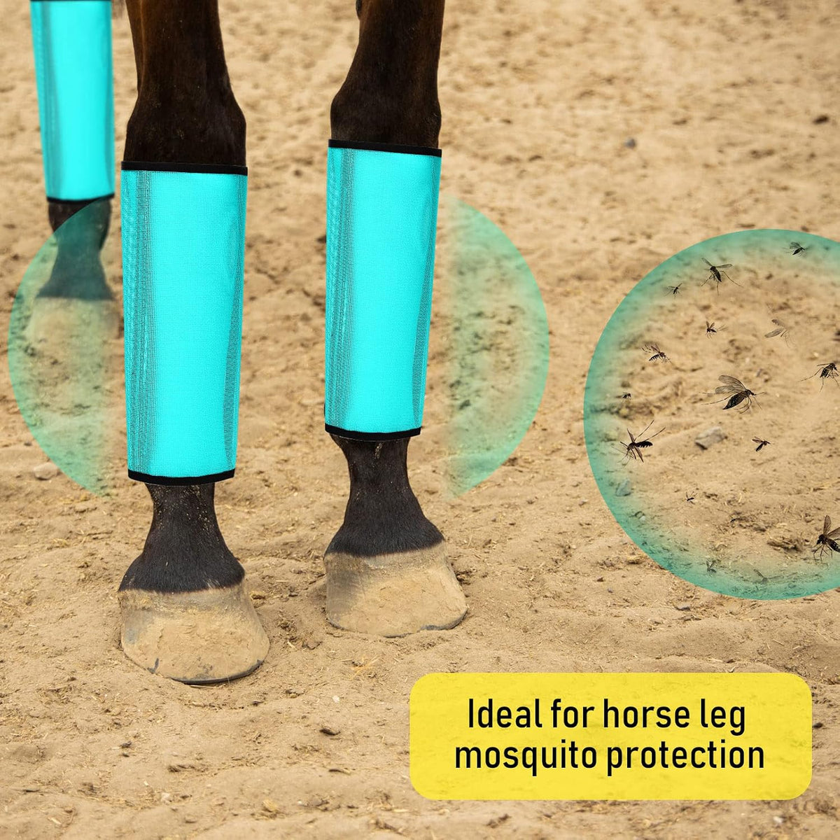 8 Pcs Mesh Fly Boots for Horse