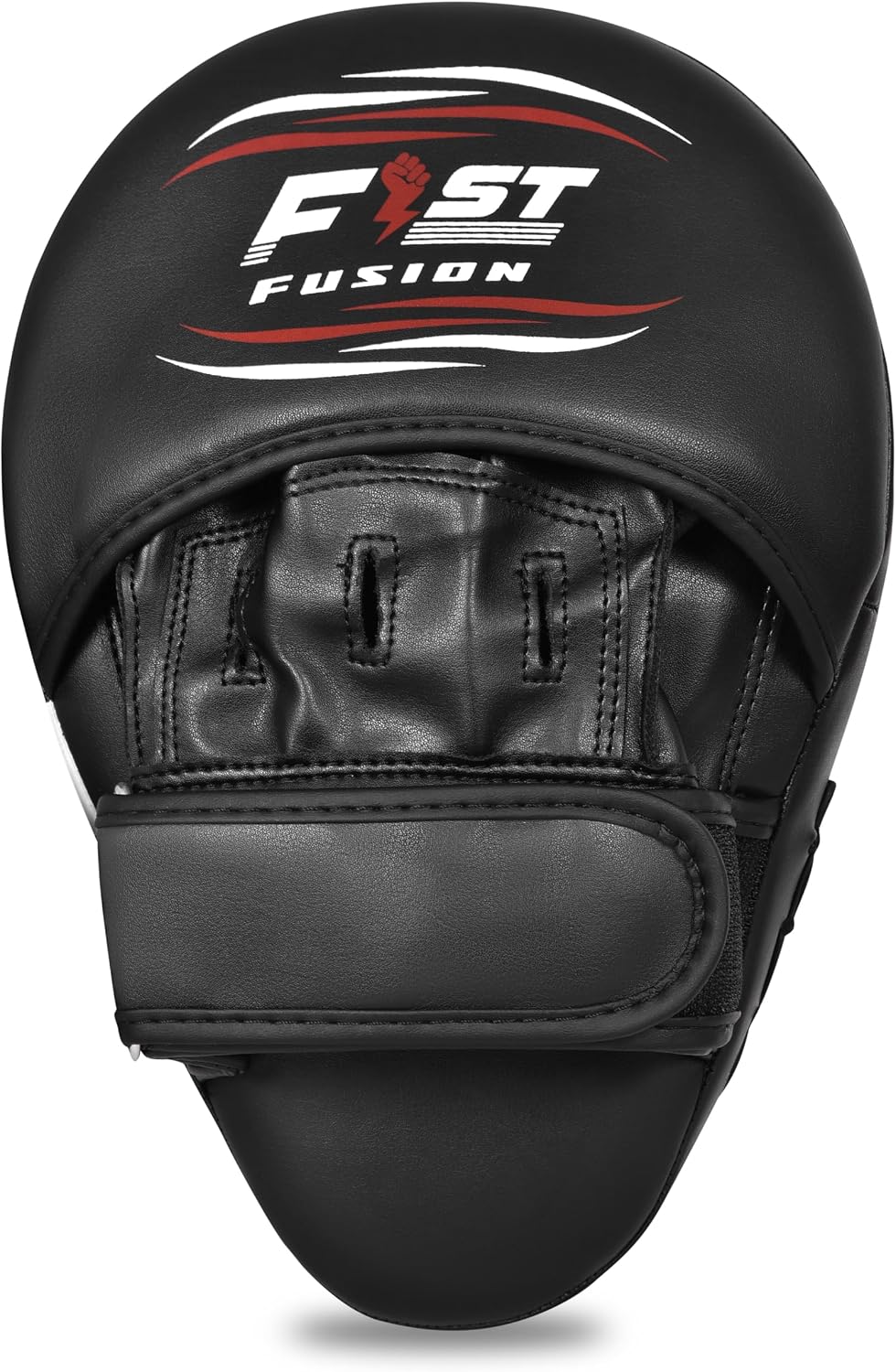 Boxing Pads Curved Focus Mitts, Maya Hide Leather Hook and jab Training Pads, Adjustable Strap Ventilated, MMA Muay