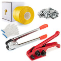 Heavy Duty Packaging Banding Strapping Kit - Upgraded Poly Strapping Tensioner Tool Set with 1000' Length x 1/2" Wide