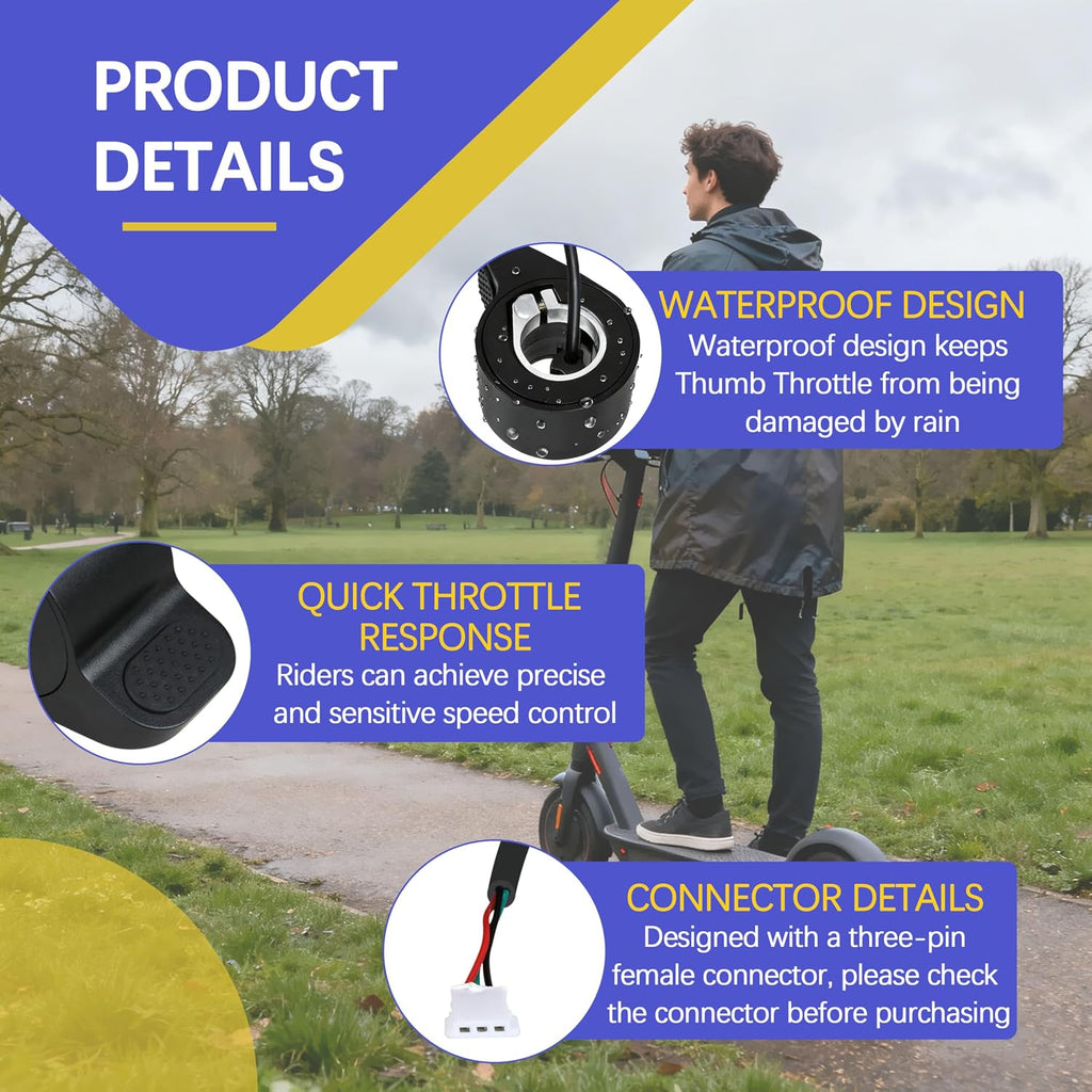 Replacement Thumb Throttle for GOTRAX GXL V2 Electric Scooter