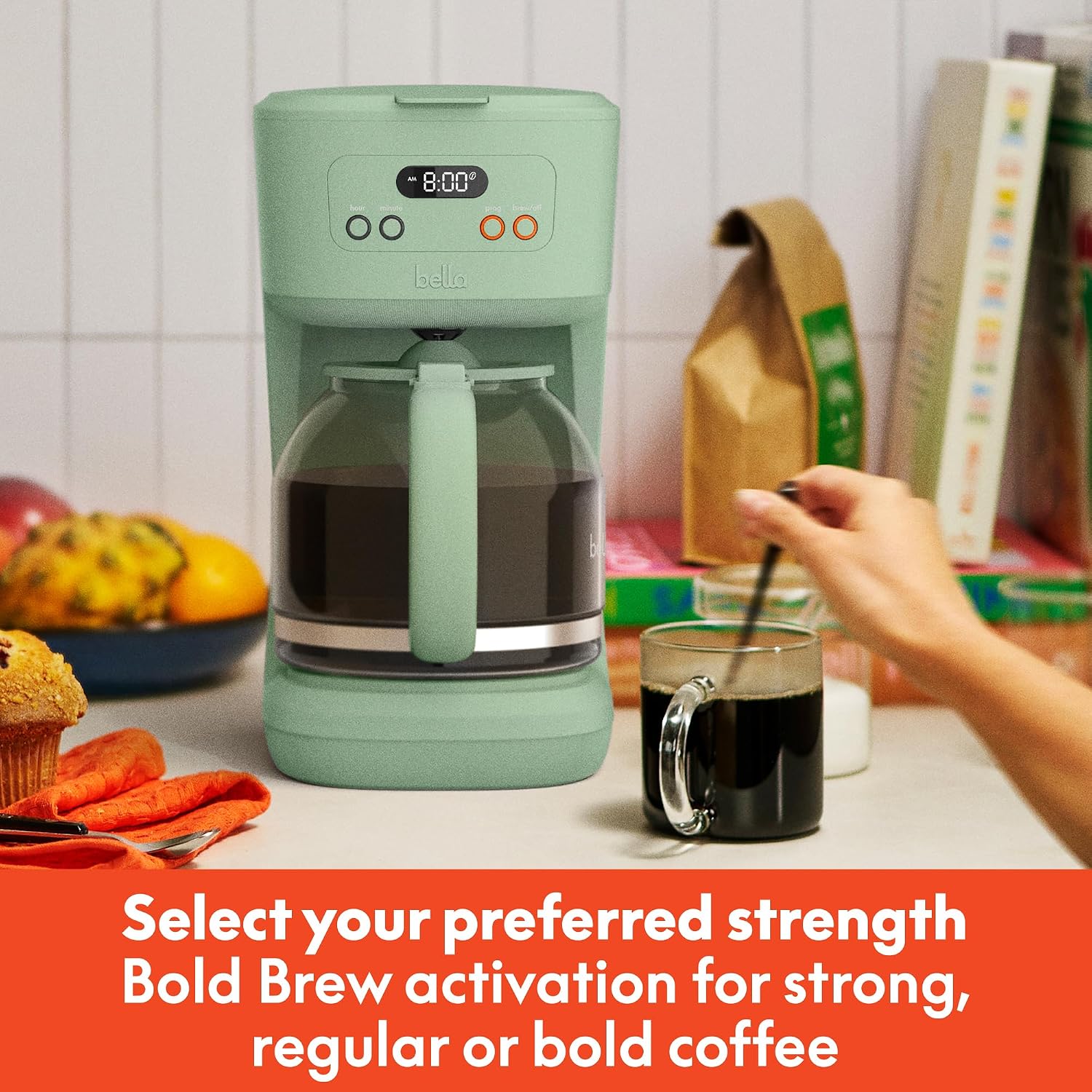 12 Cup Programmable Coffee Marker, Reusable Dishwasher Safe Accessories, Easy LCD diaply, Auto Shutoff, 900 watt