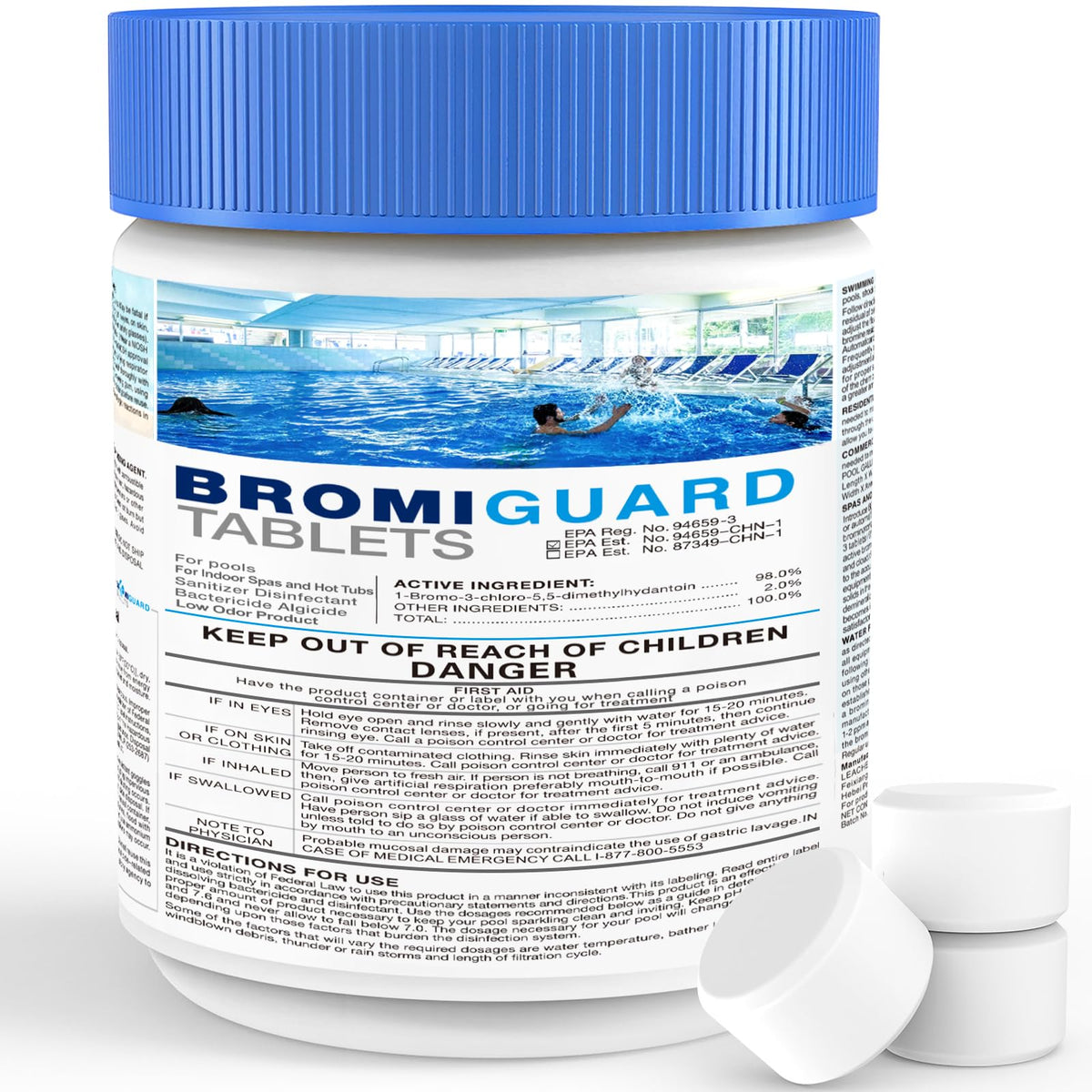 Bromine Tablets for SPA Hot Tub 1lb Brominating Tablets Booster