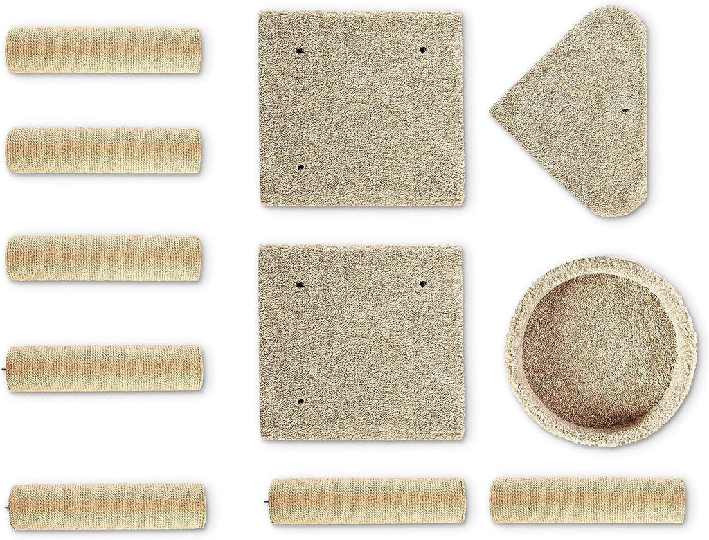 Cat Tree Tower - Multi-Level Climbing Activity Center for Indoor Cats & Kittens with Scratching Posts, Platform, Jute