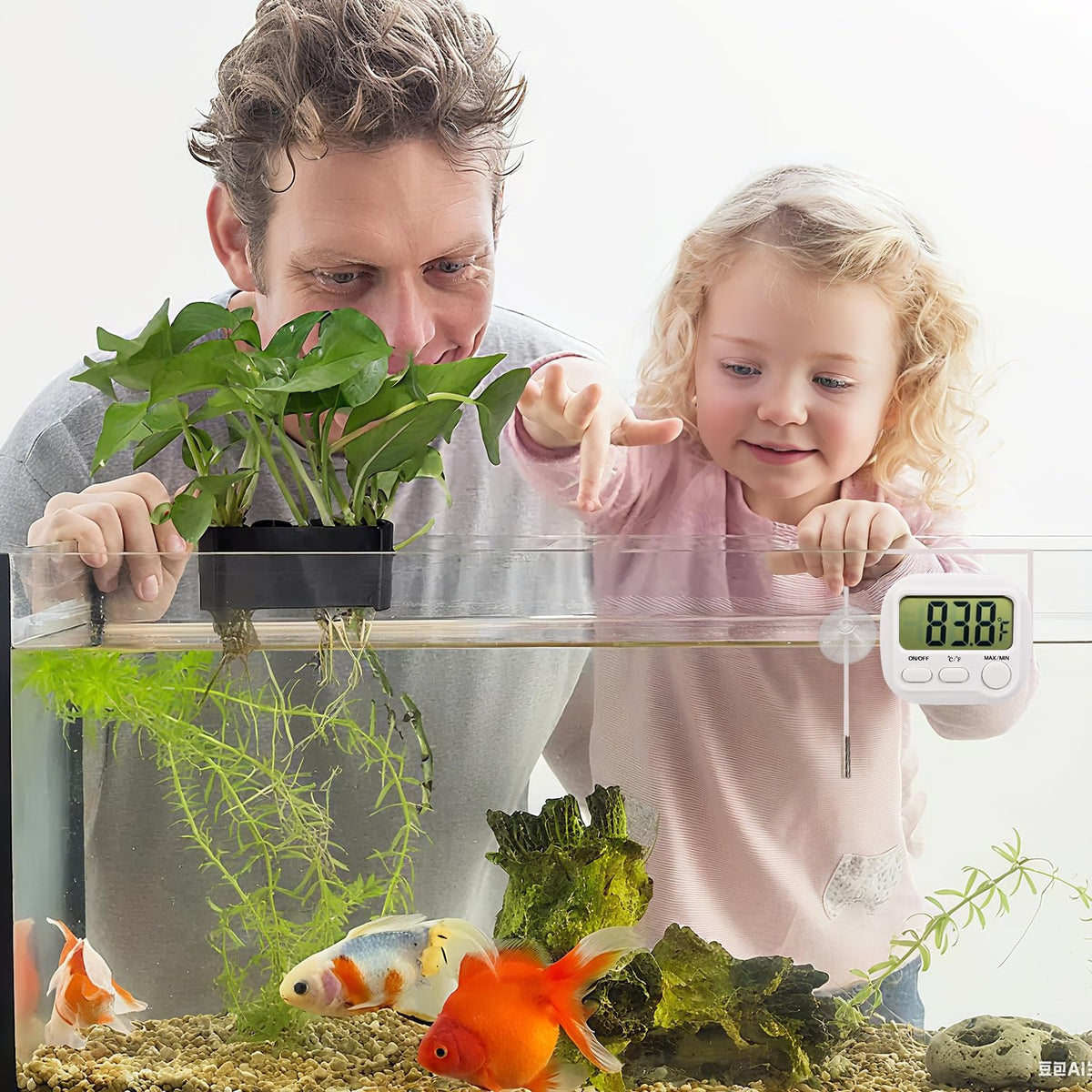 Digital Aquarium Water Thermometer,HD LCD Screen Fish Tank Thermometer
