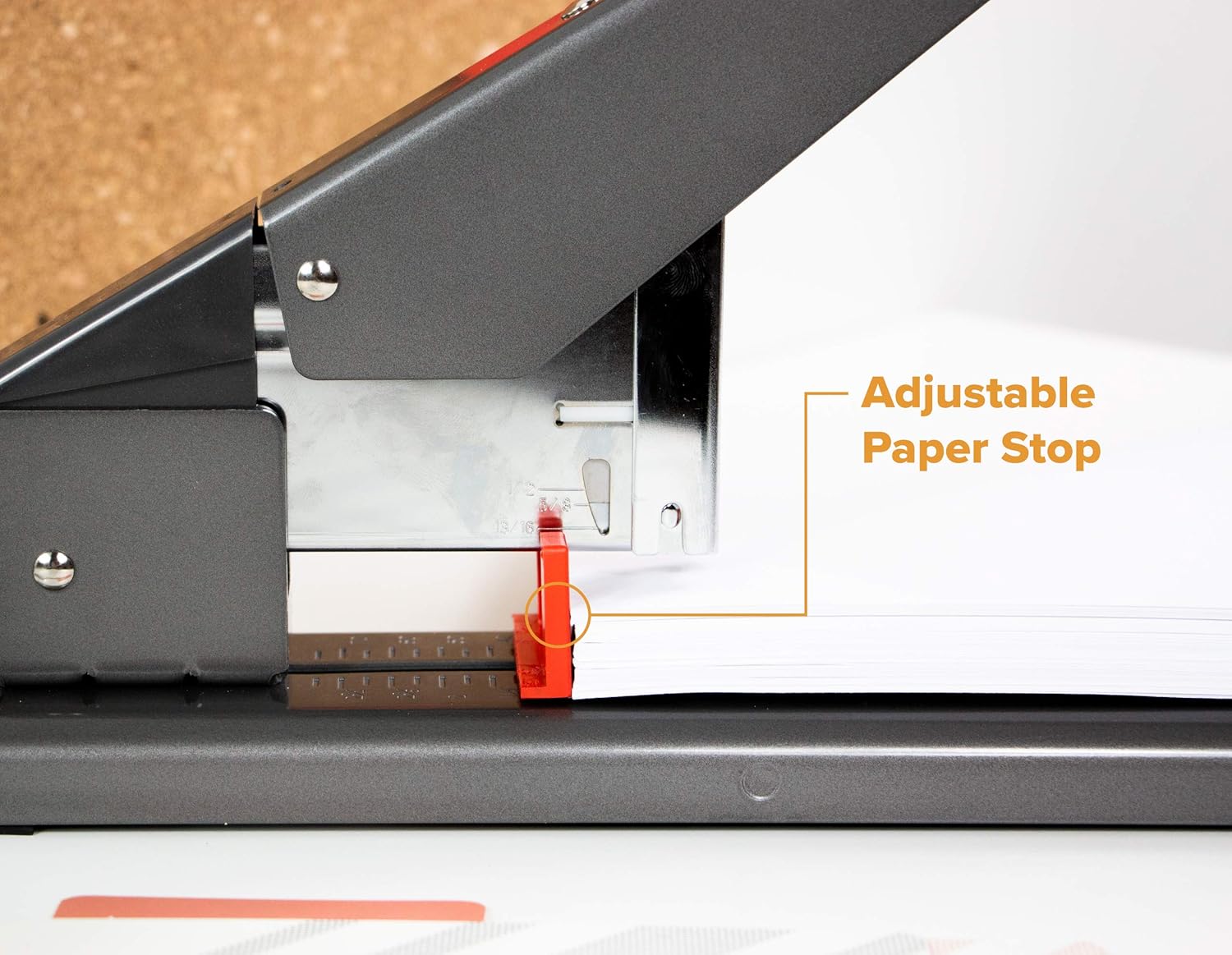 Office Heavy Duty Stapler, 215 Sheet Capacity, Jam-Free, Easy Reload, Black (00540)