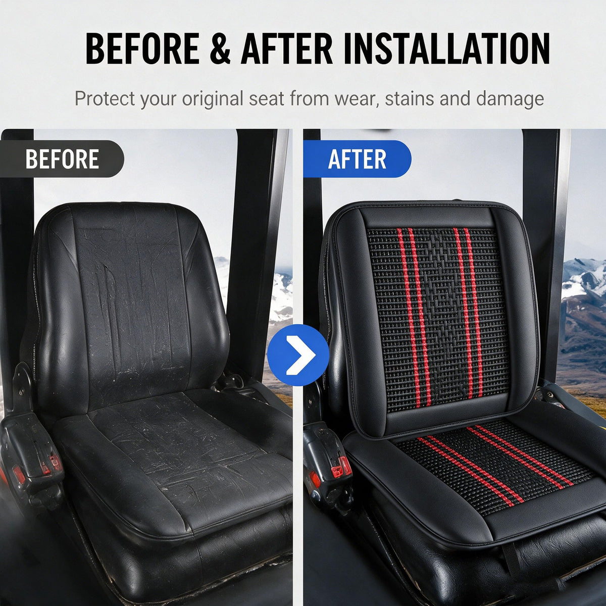 HHEQPKK Cooling Seat Cushion for Kubota U35 2003-Present