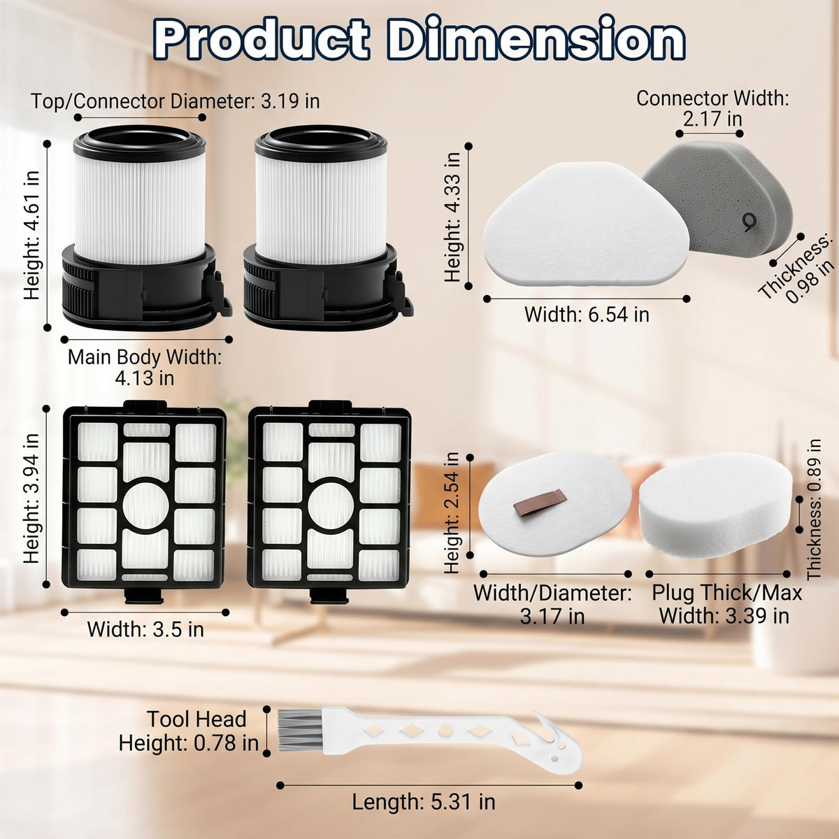 IA3243 filter Replacement for Shark PowerDetect Clean Empty Pet Pro Vacuum