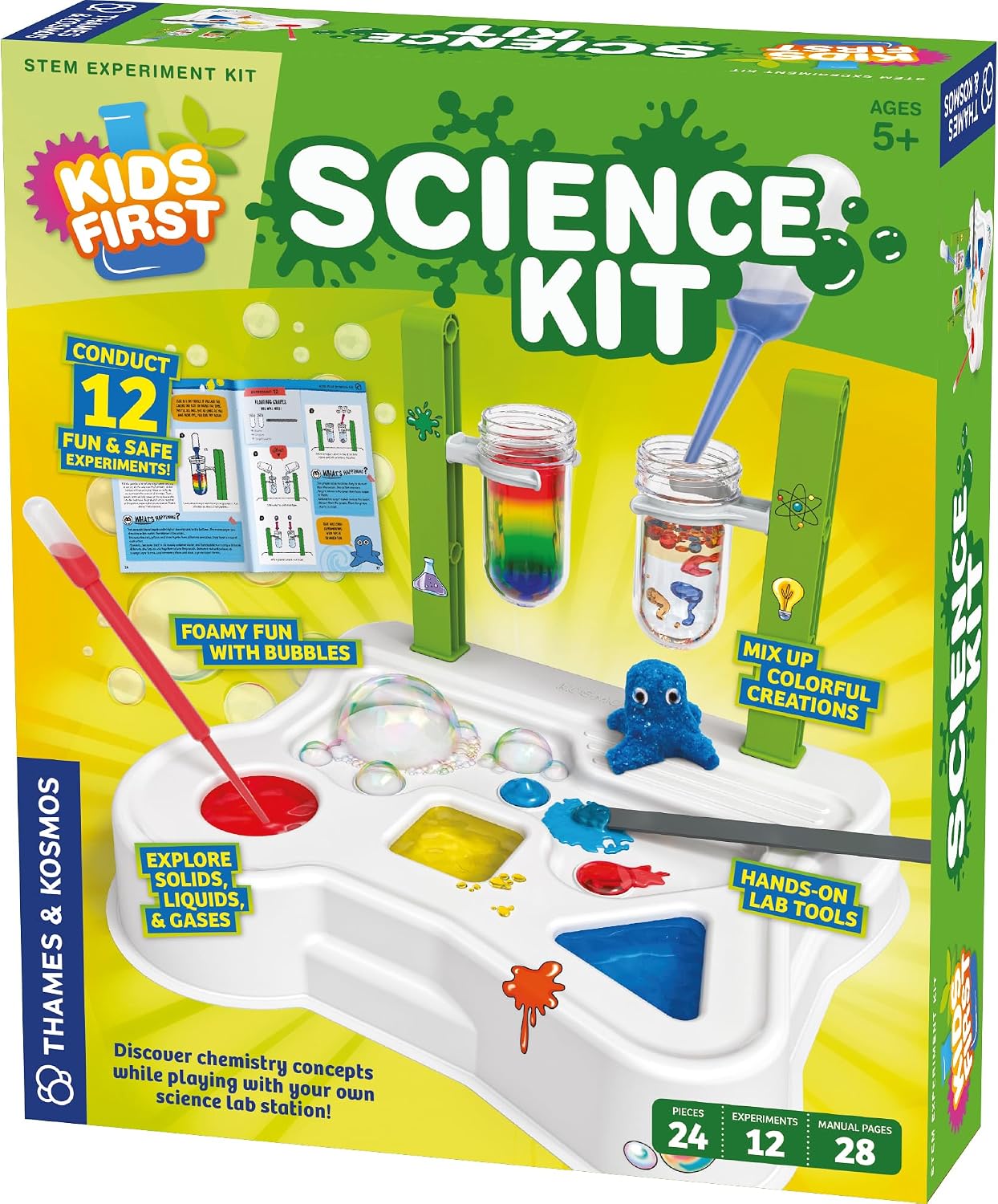 Thames & Kosmos Kids First Science Kit | STEM Learning, Intro to Chemistry for Ages 5+ | Safe & Educational Lab Setup