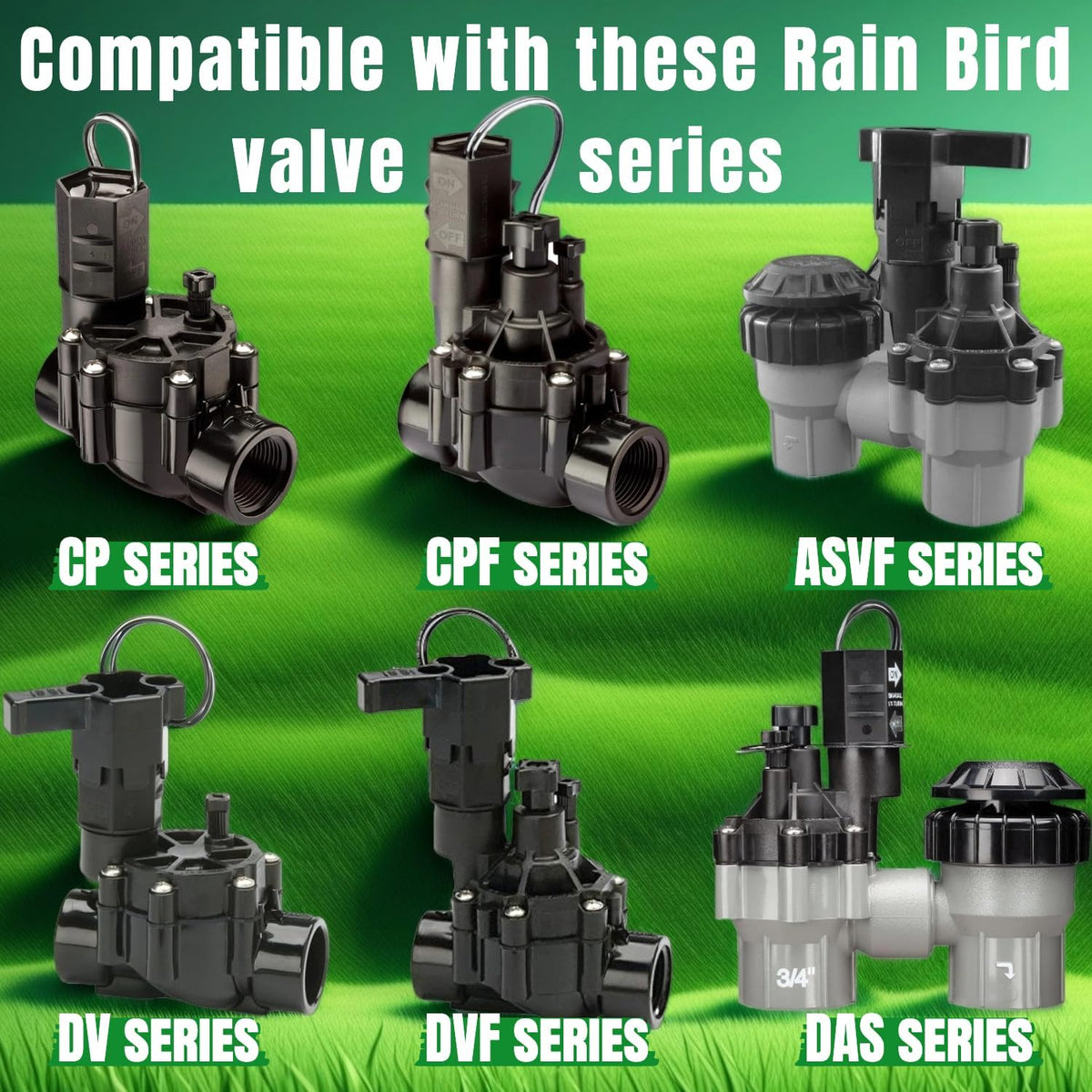 Diaphragm Replacement Kit for RainBird CP, CPF, DV, DVF, DAS, ASVF Valves