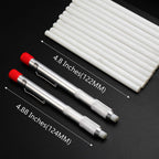 Soapstone Pencil Holders for Welding, 2 Pcs with 12 Refills