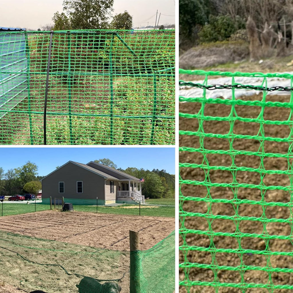 4x30 FT Garden Fence,0.4" Mesh Plastic Fencing Deer Netting Roll