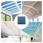 Light Filtering Cellular Shades for Skylight (White 93020A)