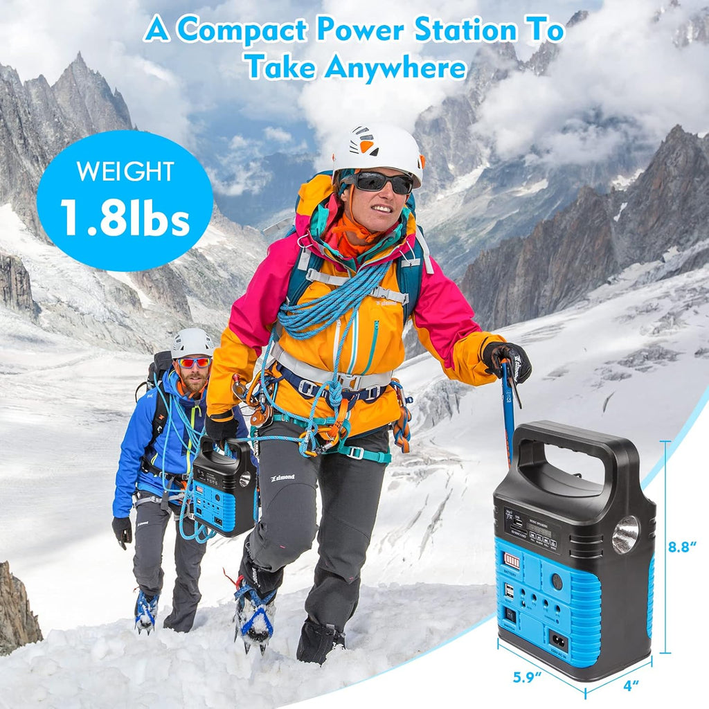 Portable Power Station,Solar Generator with Panels included,LiFePO4 Battery Pack Small Solar Powered Generator with