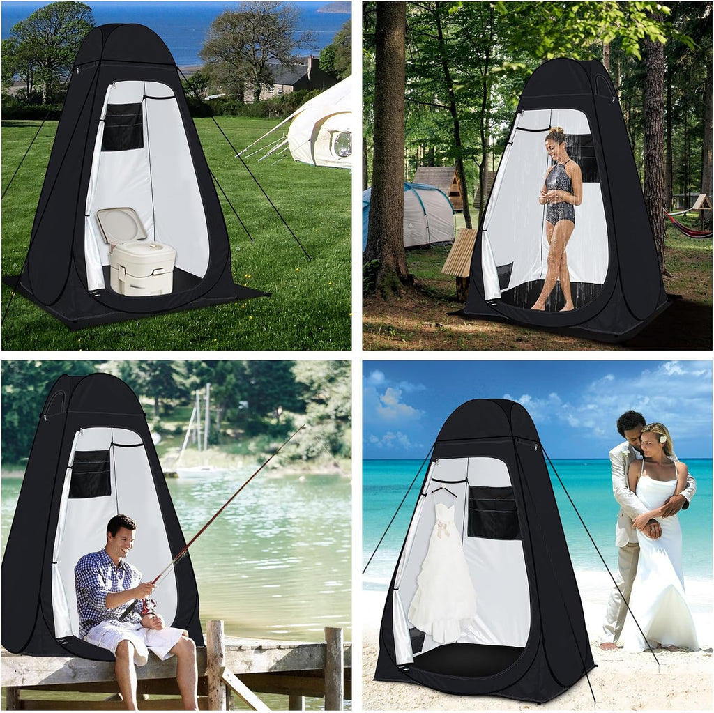 Pop Up Privacy Shower Tent Camping Portable Toilet Tent Outdoor Changing Porta-Potty Camp Bathroom Dressing Room
