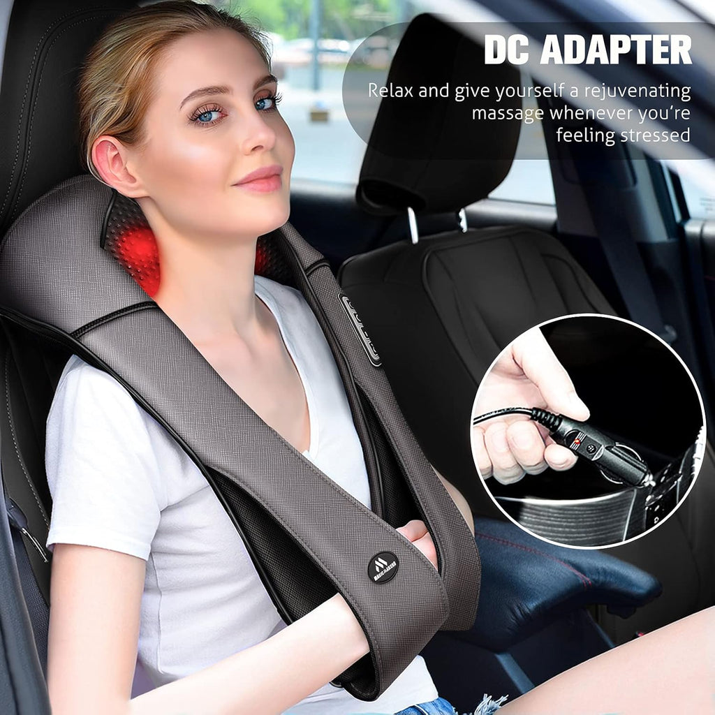 Neck Massager with Heat Gifts for Women, Men, Dad, Mom, Family, Friend, Mothers Day, Fathers Day, Christmas, Shiatsu