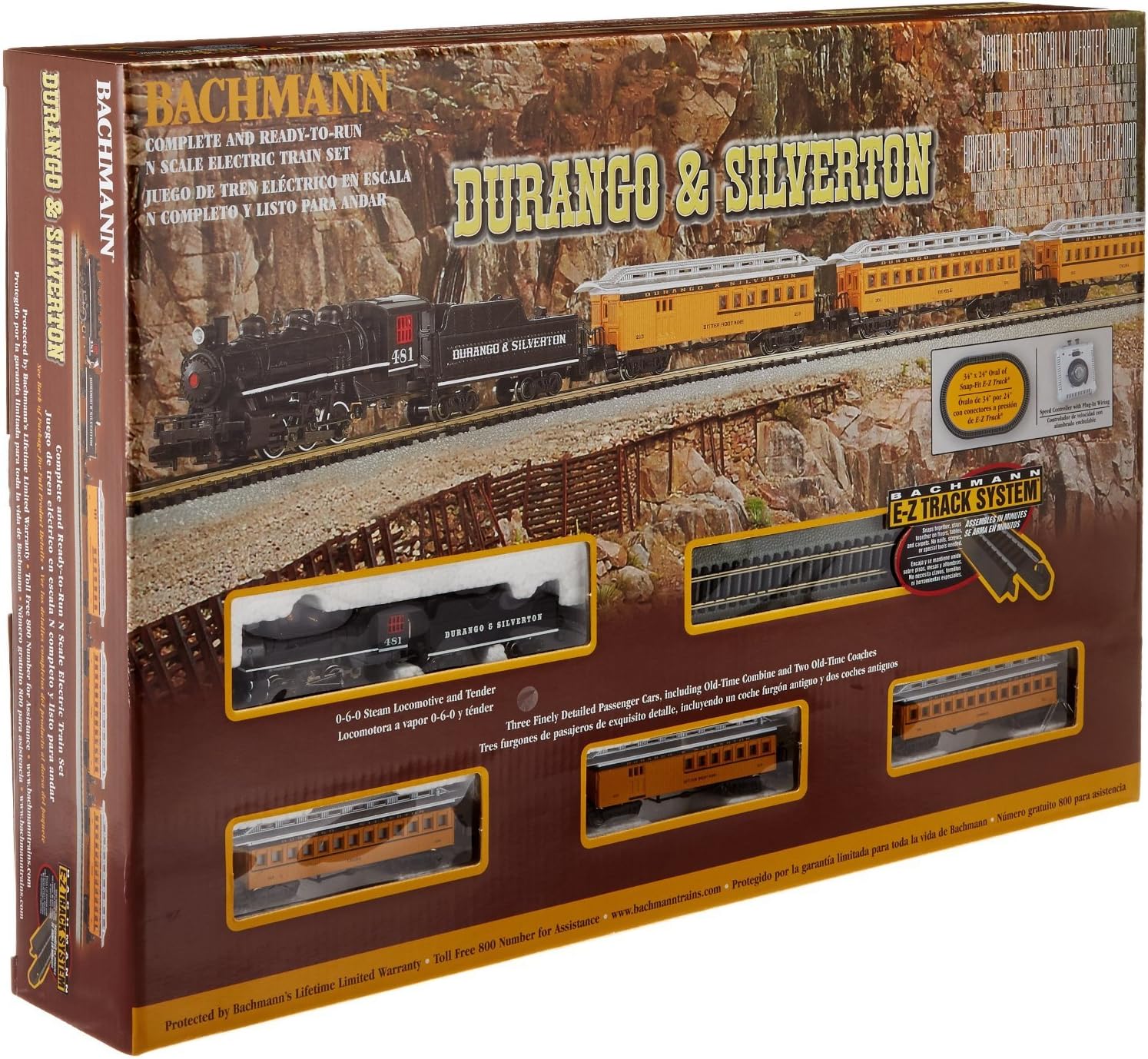 Trains Durango & Silverton Ready to Run Electric Train Set N Scale