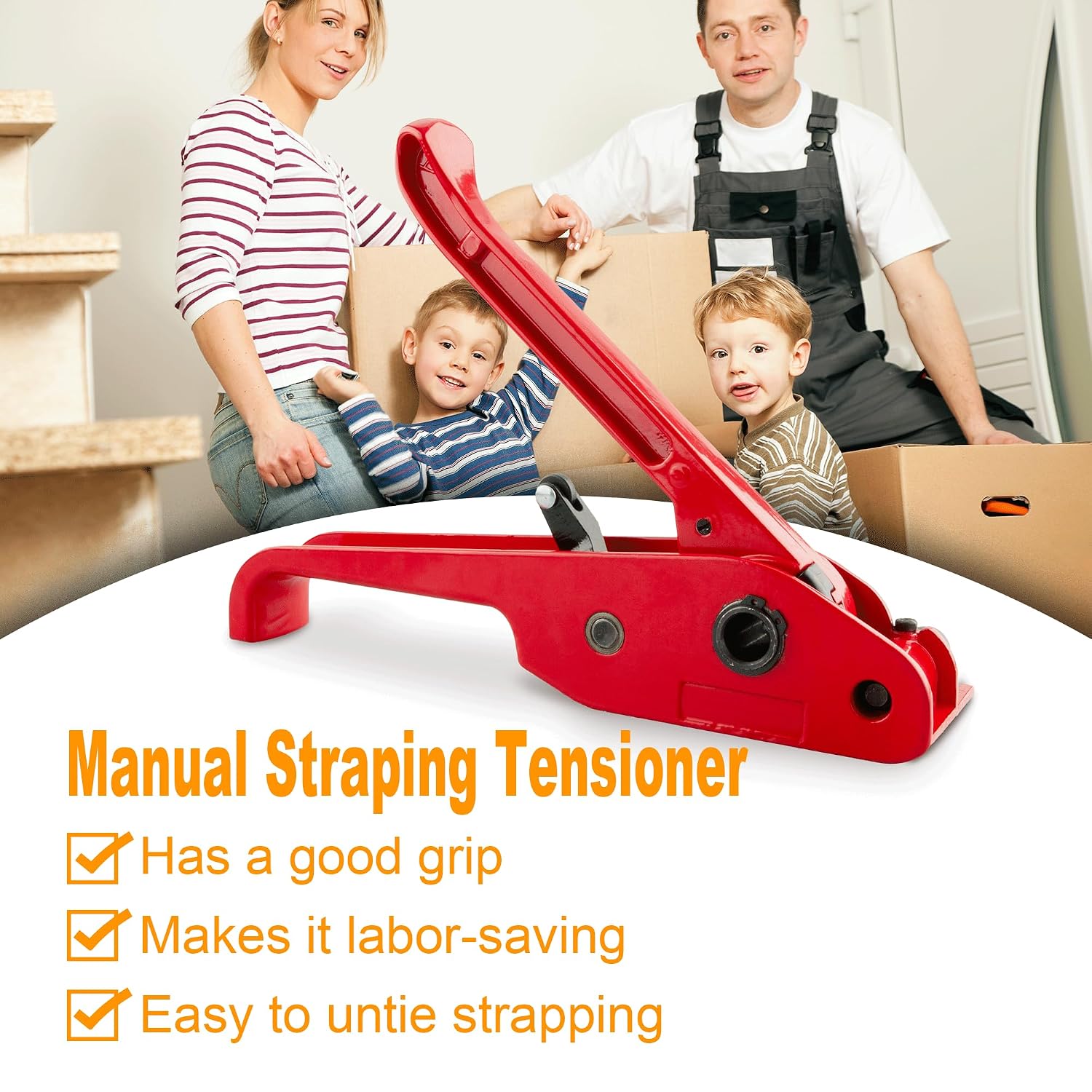 Heavy Duty Poly Strapping Tensioner & Cutter Manual Banding Tools, Banding Tensioner Cutter Cord Strapping Machine