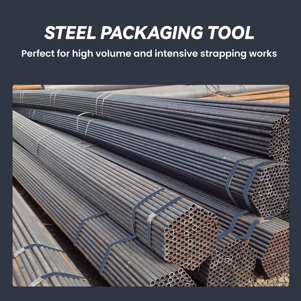 60pcs Closed Seals Buckles, Push Type, for 1.25'' (32mm) Width Strap Steel Strapping for High-Efficiency Pallet