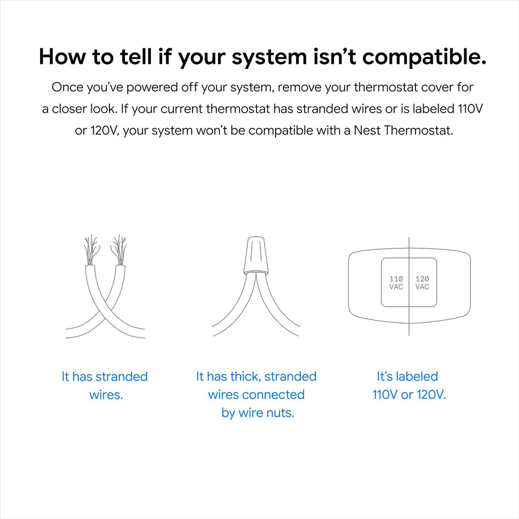 Nest Thermostat - Smart Thermostat for Home - Programmable Wifi Thermostat - Snow (Renewed)