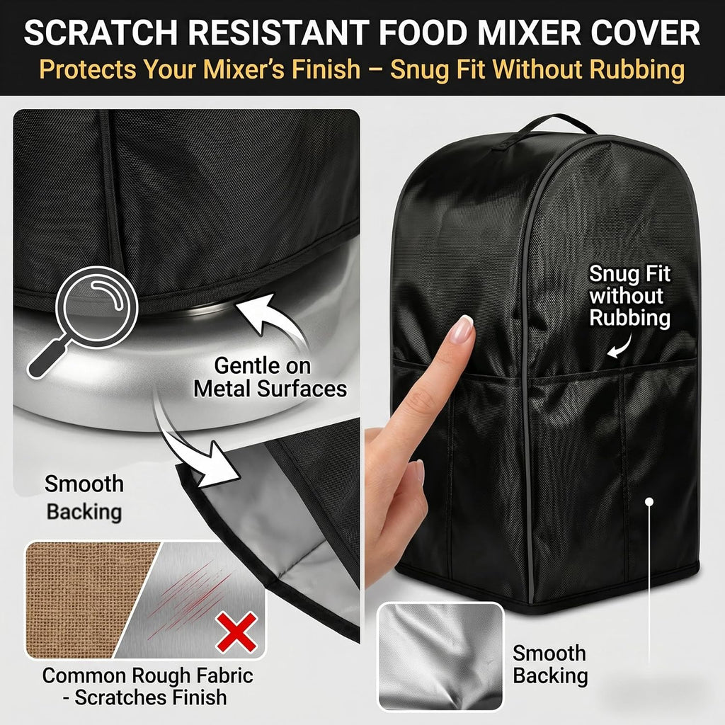 20quart black commercial vertical mixer cover with top handle