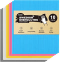 Swedish Dishcloths for Kitchen-10PK, Reusable Paper Towels 7" x 6"