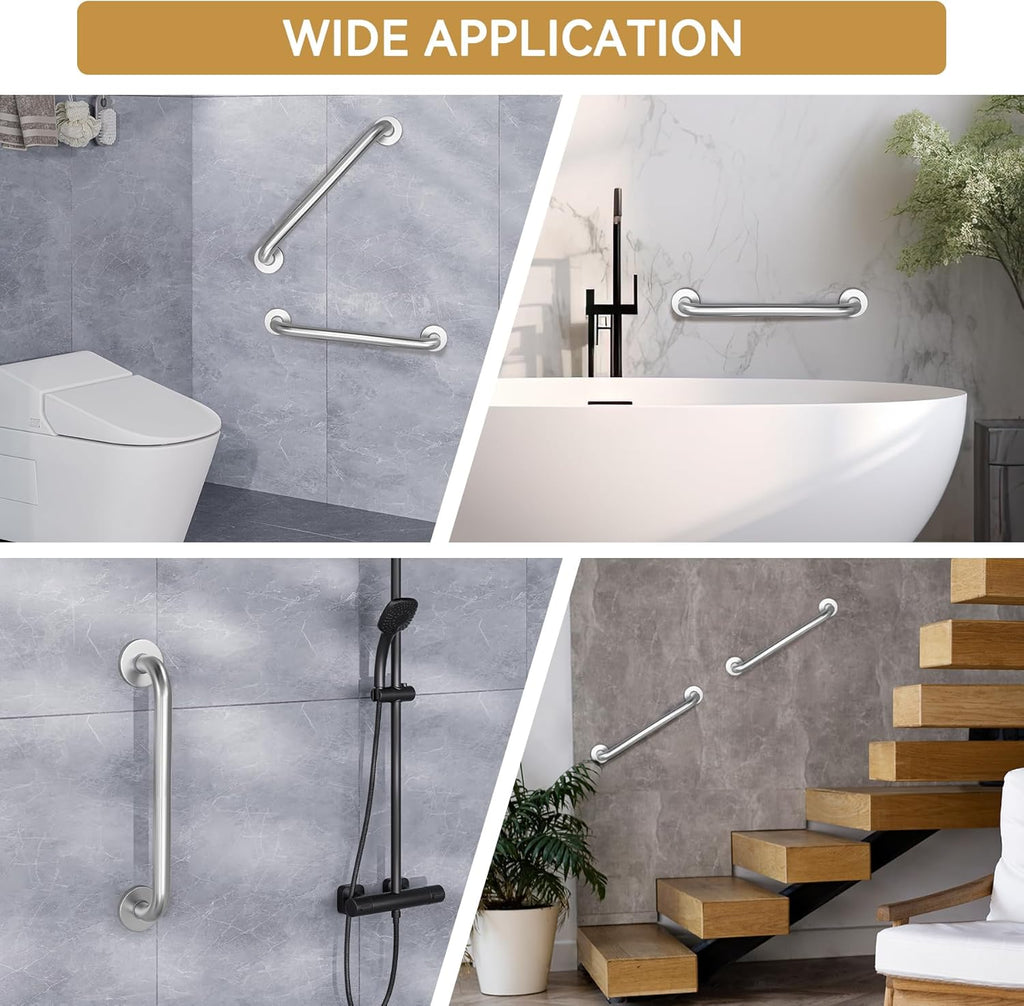 Shower Grab Bars for Bathtubs and Showers, Handicap Grab Bars for Shower Anti Slip, Shower Grab Bars for Senior for