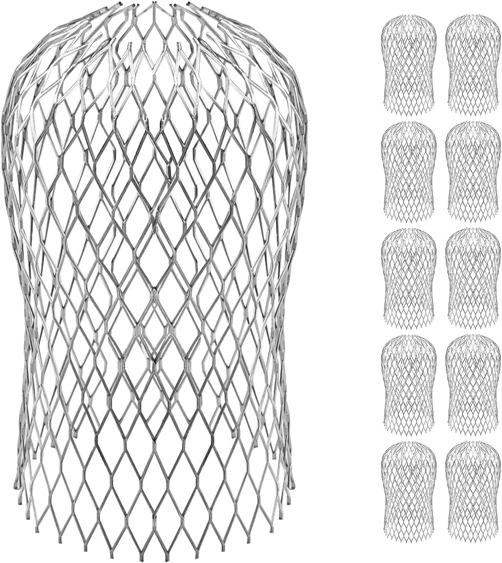 10 Pack Gutter Downspout Guards Screen 3.5 Inch Filter Leaf Strainer