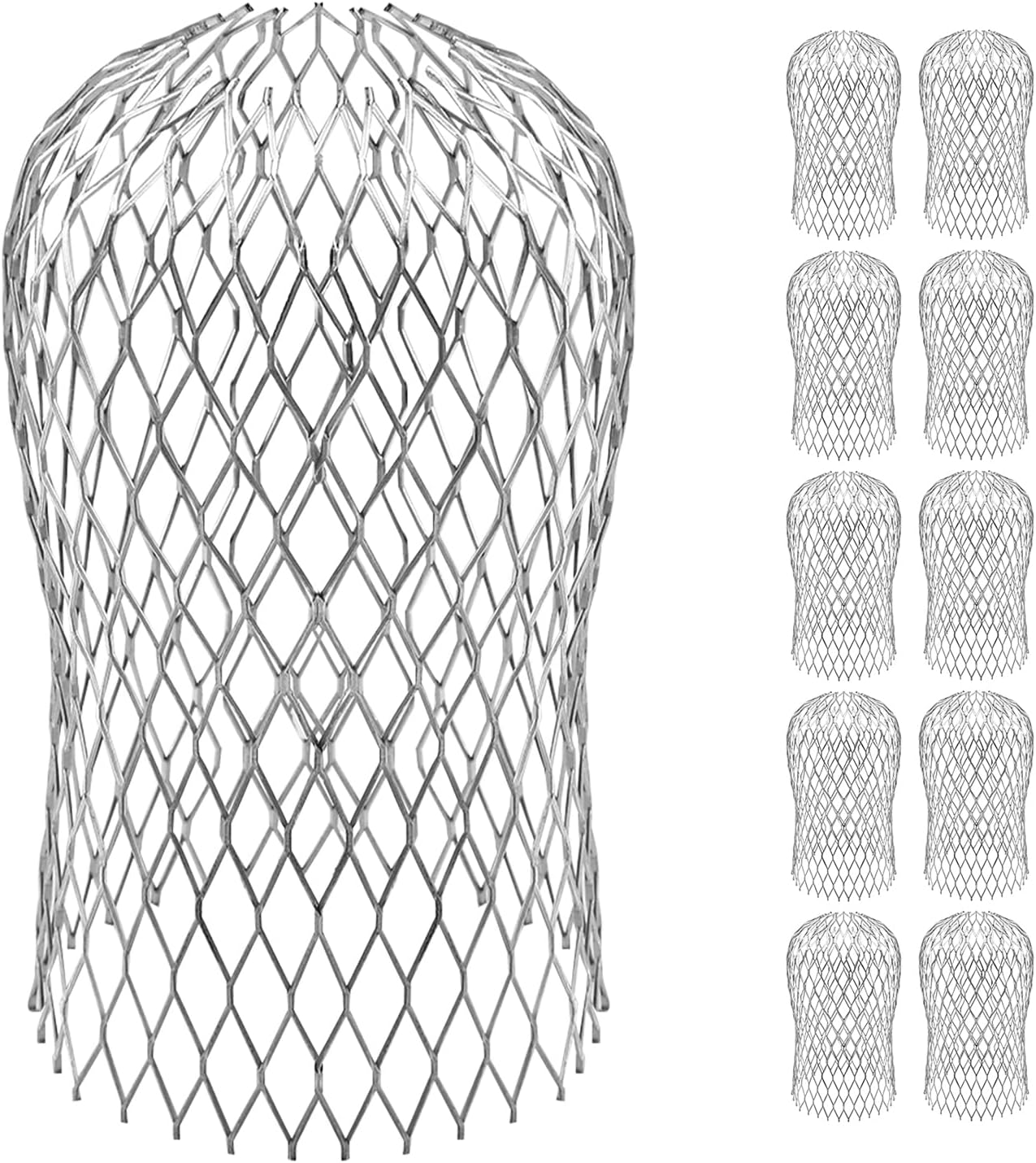 10 Pack Gutter Downspout Guards Screen 3.5 Inch Filter Leaf Strainer