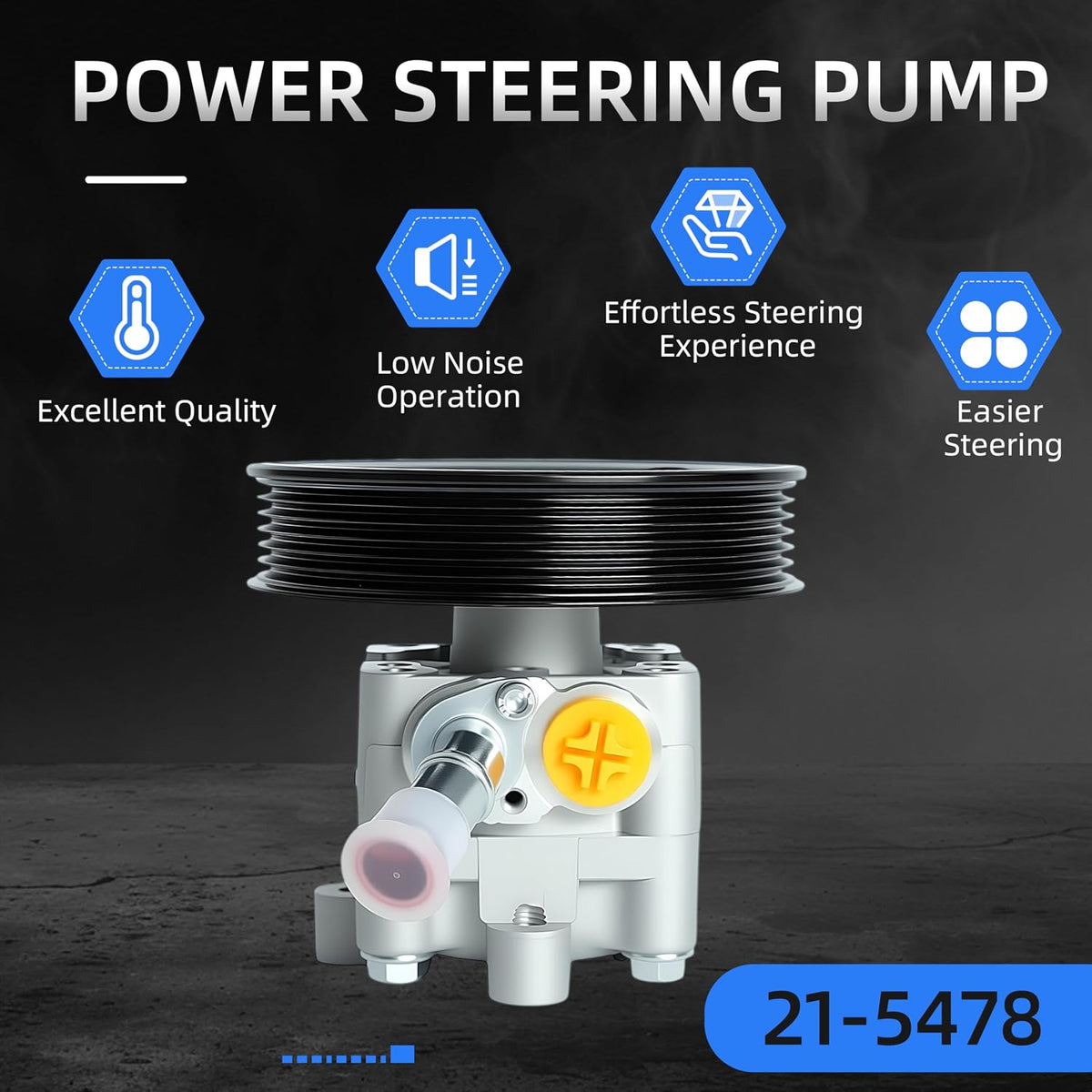 Power Steering Pump with Pulley, for Nissan Alitima 2007-2013