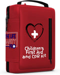 Portable First Aid Kit for Kids with CPR Shield - Ideal for Home, Car, School, Camping, and as a Travel First aid