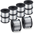 10 Rolls Rebar Tie Wire Tool 1/32" 0.8 mm 360 ft Rebar Gun Tie Wire Coil for Automatic Twister Machine, 3600 ft Totally
