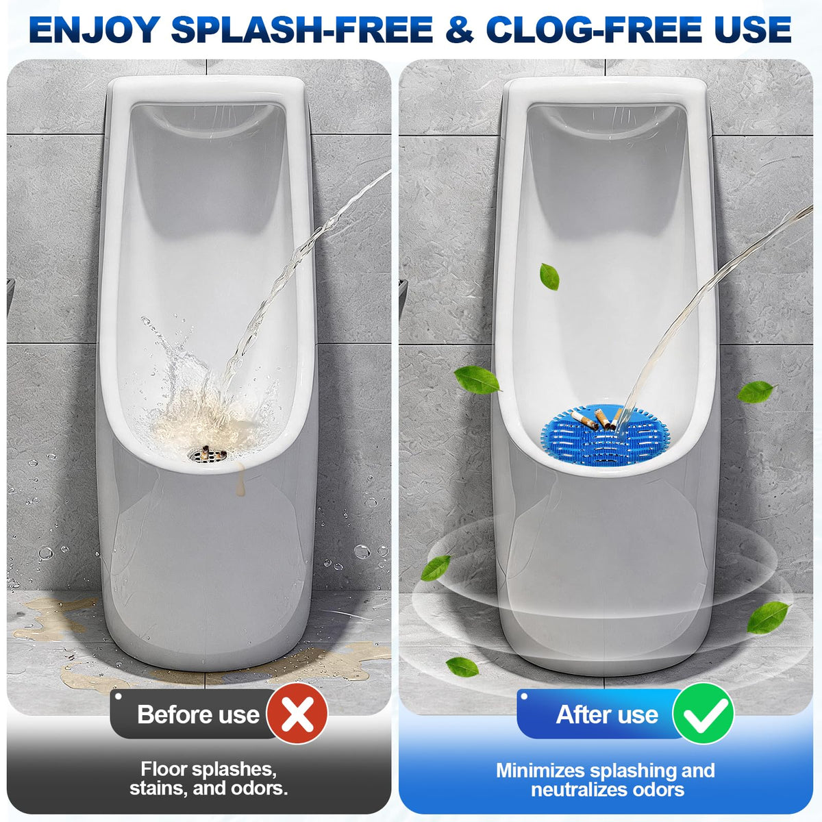 Urinal Screen Deodorizer, 12-Pack, 4 Mixed Scents