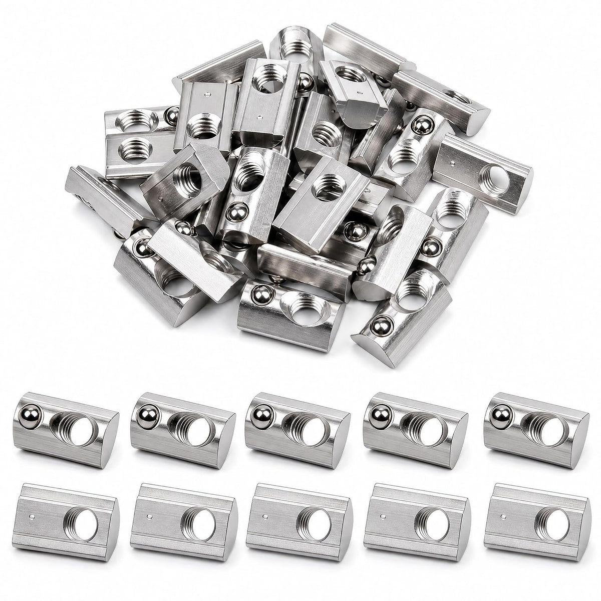 30Pcs M8 Spring T Nuts 4040 Series