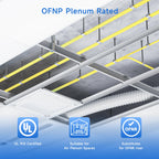 OS2 LC to LC Plenum Fiber Optic Cable, 9.8ft / 3m