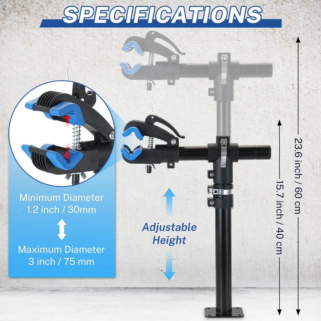 Height Adjustable Bike Repair Stand Bench Mount