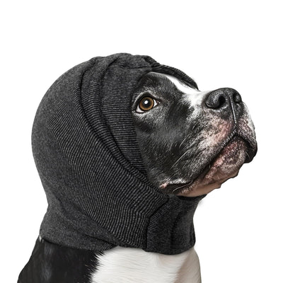 Dog Calming Hoodie Adjustable - Anti-Slip Hematomas Noise No Shake Head Wrap Ear Covers Muffs for Dogs Anxiety Relief