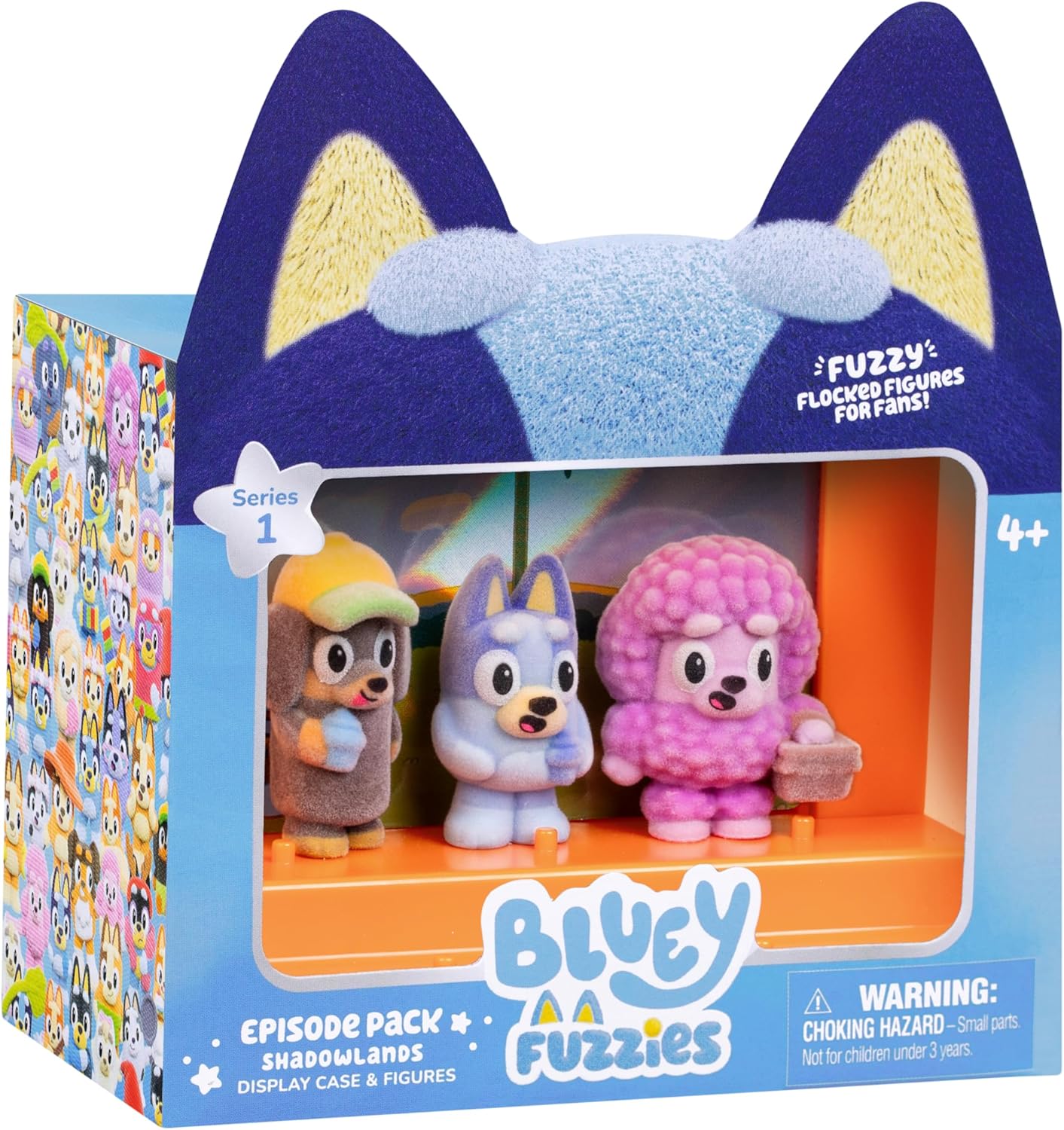 Fuzzies Episode Pack: Shadowlands, 3 Flocked Figures | Includes exclusive figure, display case, trading card & guide;