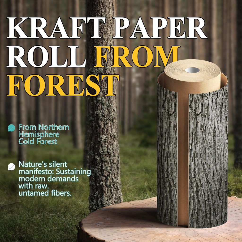 36" x 200' Brown Kraft Paper Roll,Multipurpose Paper for Craft & Gift Wrap