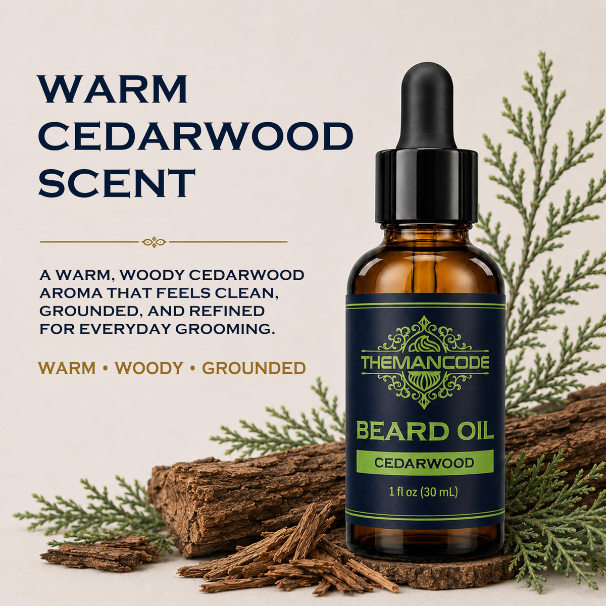 Beard Oil for Men, Cedar, Beard Conditioner Gift for Men