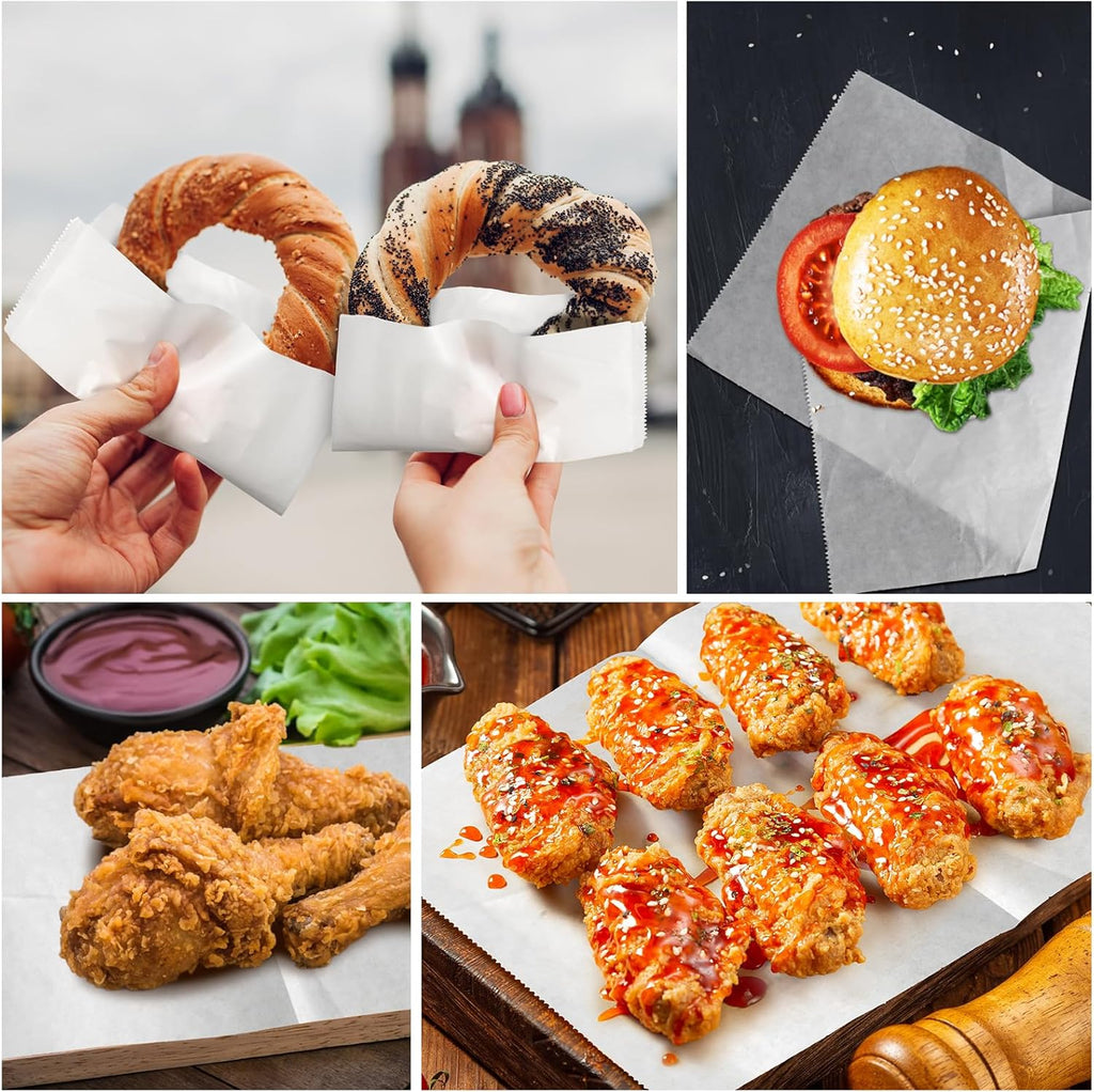 Precut POP UP Deli Paper Sheet, 200 Pack, 6" x 10.5", White