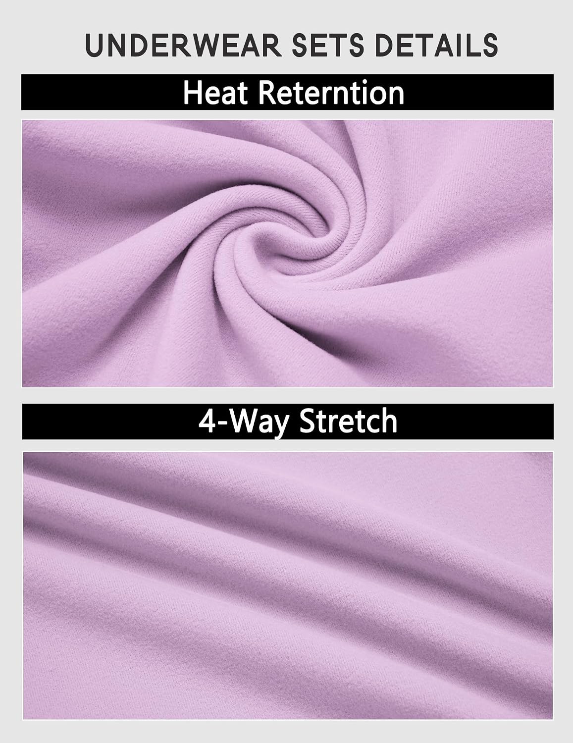 Girls Thermal Underwear Set Long Johns Cold Weather Base Layer | Kids Winter Thermals Top Bottom, Soft Cozy Long