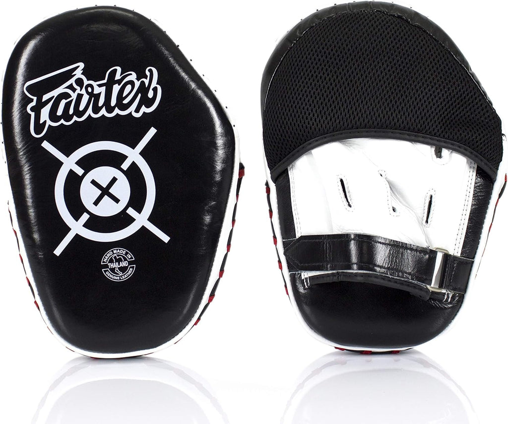 FMV11 Aero Focus Mitts, Muay Thai Boxing MMA Kickboxing Punch Pads | Genuine leather construction handmade in