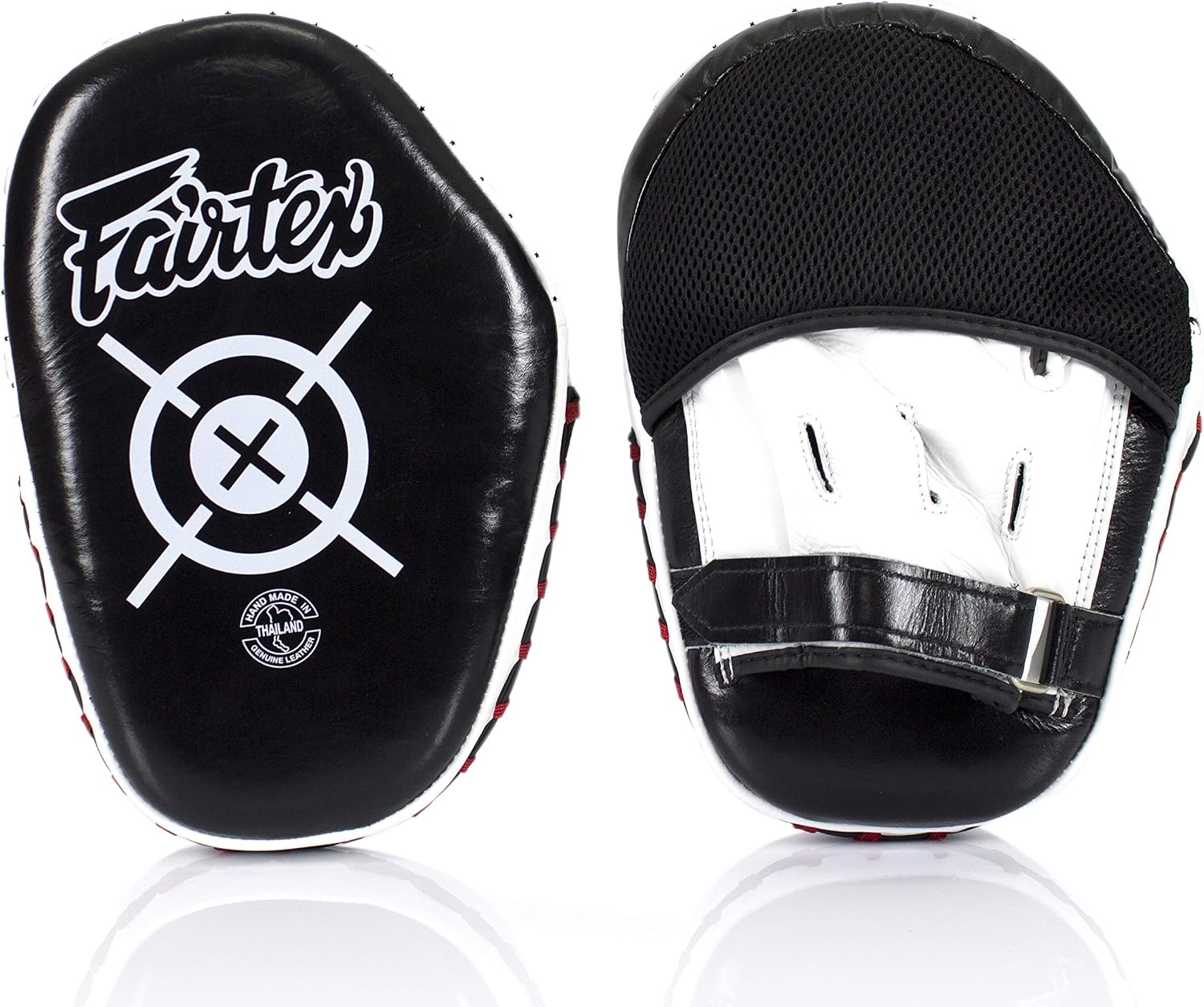 FMV11 Aero Focus Mitts, Muay Thai Boxing MMA Kickboxing Punch Pads | Genuine leather construction handmade in