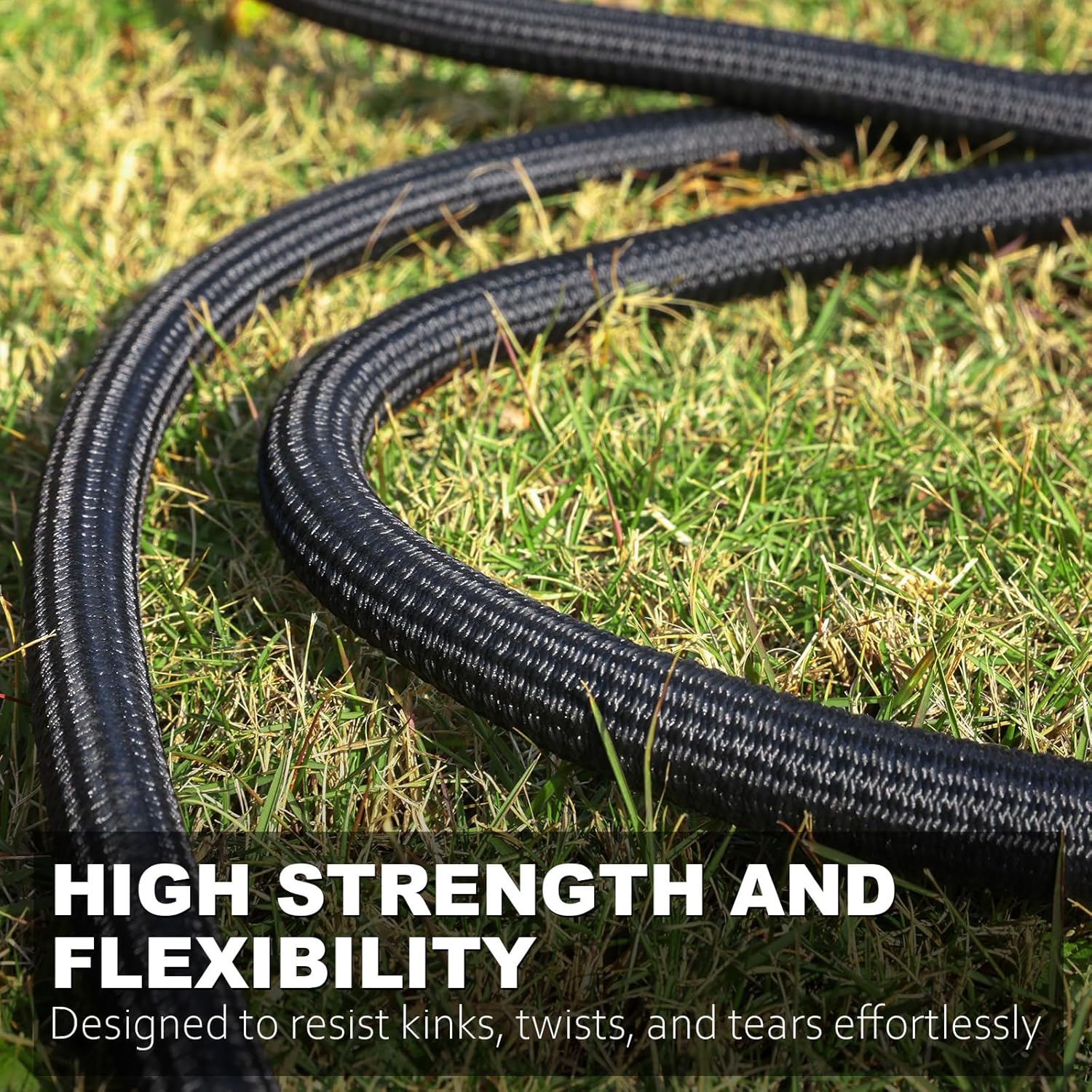 Garden Hose, Flexible Water Hose, Ultra Lightweight Non-Expanding hose with 10 Function Sprayer, Leak proof, Pressure