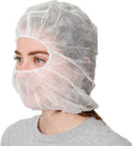 Polypropylene Hood, Disposable Catering Bonnets, Hairnet & Beard Cover Combo for Work, Food Service