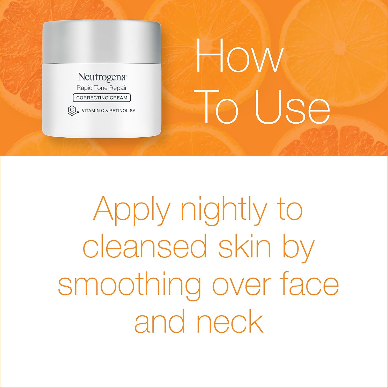 Rapid Tone Repair Retinol + Vitamin C Correcting Cream, Face Moisturizer with Retinol, Hyaluronic Acid & Vitamin C